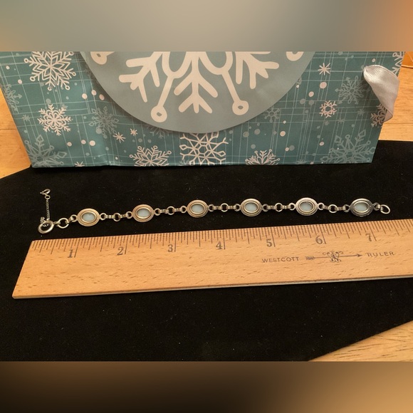 Moonstone Sterling Silver Bracelet Vintage - Picture 2 of 3